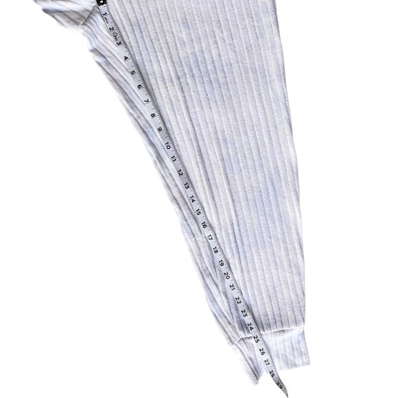 NWT Style & Co Super Soft Ribbed Fuzzy Joggers Light Blue Tie Dye Size XL - Picture 6 of 12